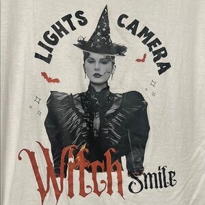 Taylor Swift Inspired Halloween Graphic Witch Tee